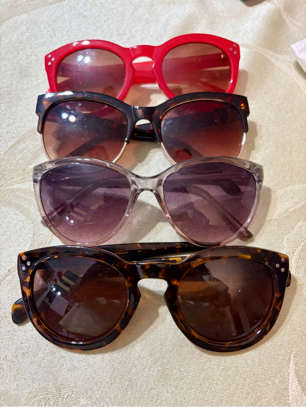 LOFT Women’s Sunglasses - Red, Tortoise, Clear